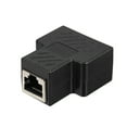 thumbnail image 1 of RJ45 Splitter Adapter Connector 1 to 2 Female Ports for CAT 5/CAT 6/CAT 7 LAN Ethernet Cables Socket Splitter Hub PC Laptop Router Contact Modular Plug, 1 of 7