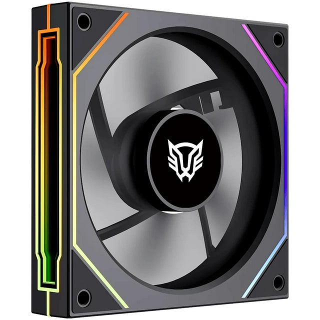 Ventilador Gamer BALAM RUSH EOLOX LINK EXL95 120mm ARGB Diseño Cuadrado PWM 4 Pin 1800RPM negro