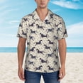 thumbnail image 2 of Balery Horse Camisas hawaianas de manga corta para hombre, camisas playeras de corte holgado, camisas de vacaciones con botones,3X-Large, 2 of 7