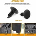 thumbnail image 2 of BAMILL 100Pcs 8mm Hole Car Clips Fender Bumper Shield Retainer Plastic Rivet Push Pin, 2 of 9