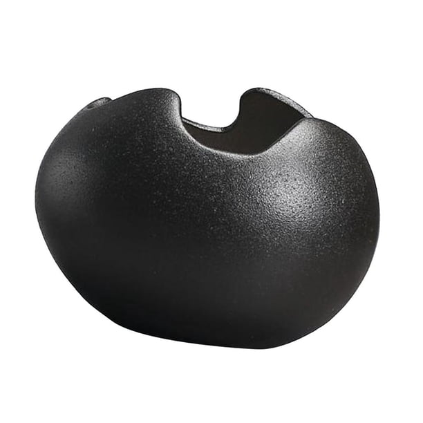 Maceta, maceta con lindo motivo de animales para decoración de mesa de oficina de jardín, Negro + agujero