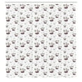 thumbnail image 2 of Ambesonne Animal Shower Curtain, Bear Koalas Pattern Circles, 69"Wx84"L, White Mauve Taupe, 2 of 4
