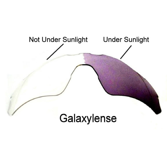 Galaxy Replacement Lenses for Oakley Radar EV Path Photochromic Transition Change To Darker Grey Color