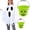 Green, variant on Halloween Bucket Jack O Lantern Candy Pail, Teal Smiley Pumpkin Plastic Bucket with Handheld Handle, 9.05in x 7.08in Pail for Halloween Tabletop Front Porch Party Decor