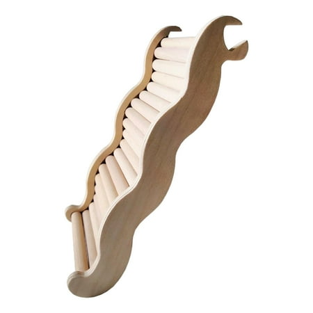 Hamster Stairs Wooden Gift Hamster Ladder Finches Parakeet Climbing M