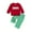 F177-Green, variant on My First Thanksgiving Baby Boy Outfits Turkey Letter Embroidery Long Sleeve Romper Pants Set With Hat 3Pcs Cute Fall Clothes 3-6 Months