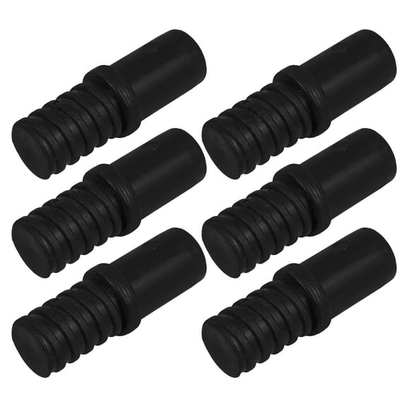 MLINS  6 Pcs Push Broom Handle Extension Kit Replacement Clear Mops Circular Pusher Black