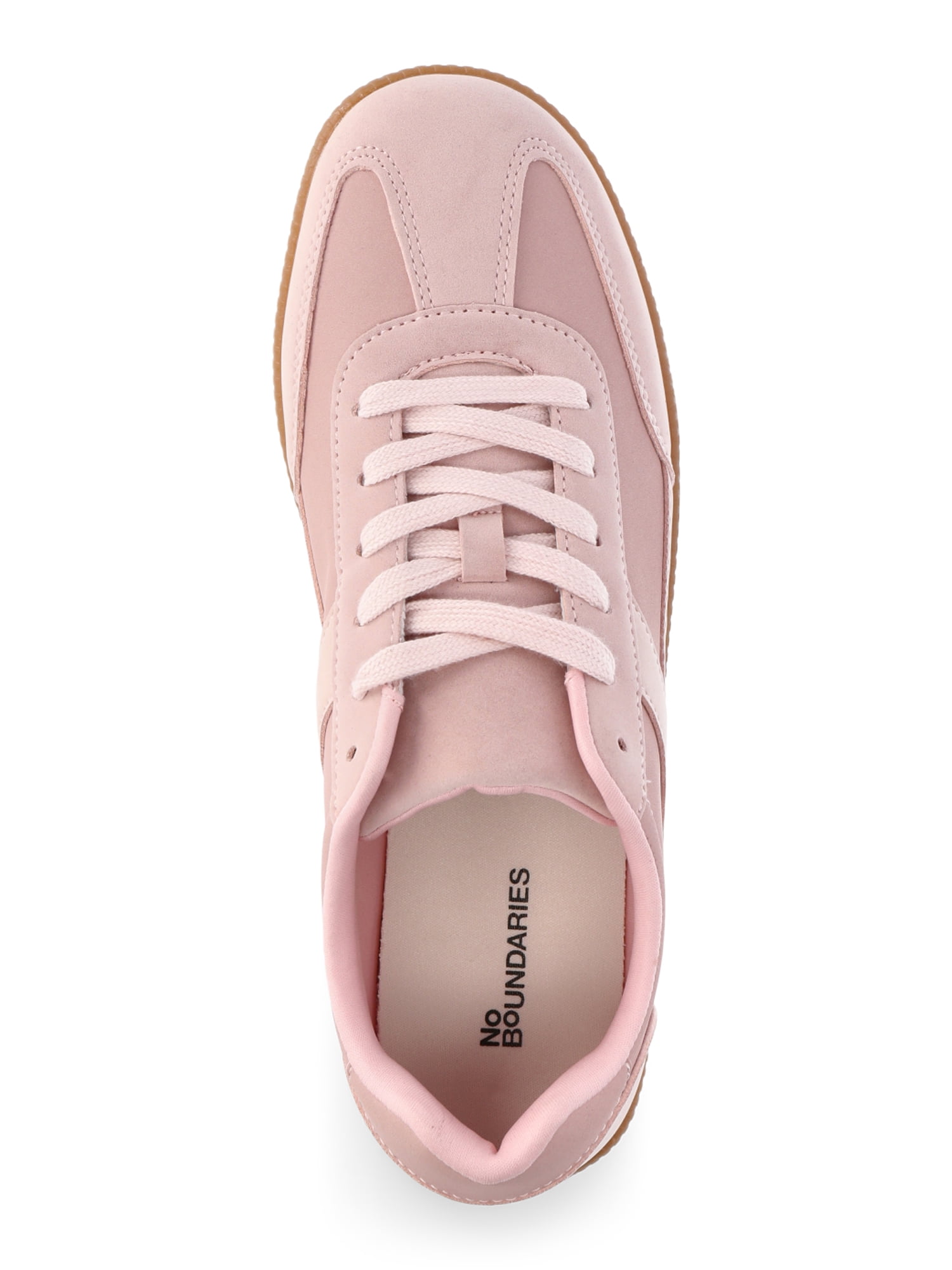 No Boundaries Women's Lace Up Sport Sneakers, Wide Width Available