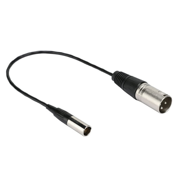 Mini XLR de 3 pines macho a Cable de Audio Canon para transferir la interfaz del micrófono de la cámara