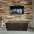 thumbnail image 2 of Brown Wicker Patio Deck Box with 113 Gallon Storage and Metal Frame, 2 of 8