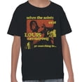 thumbnail image 2 of Louis Armstrong 1938 Youth's Black T-shirt, 2 of 3