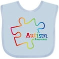 thumbnail image 3 of Inktastic Rainbow Gradient Autism Boys or Girls Baby Bib, 3 of 4