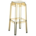 thumbnail image 1 of Compamia Fox 30" Polycarbonate Patio Bar Stool in Transparent Amber, 1 of 3