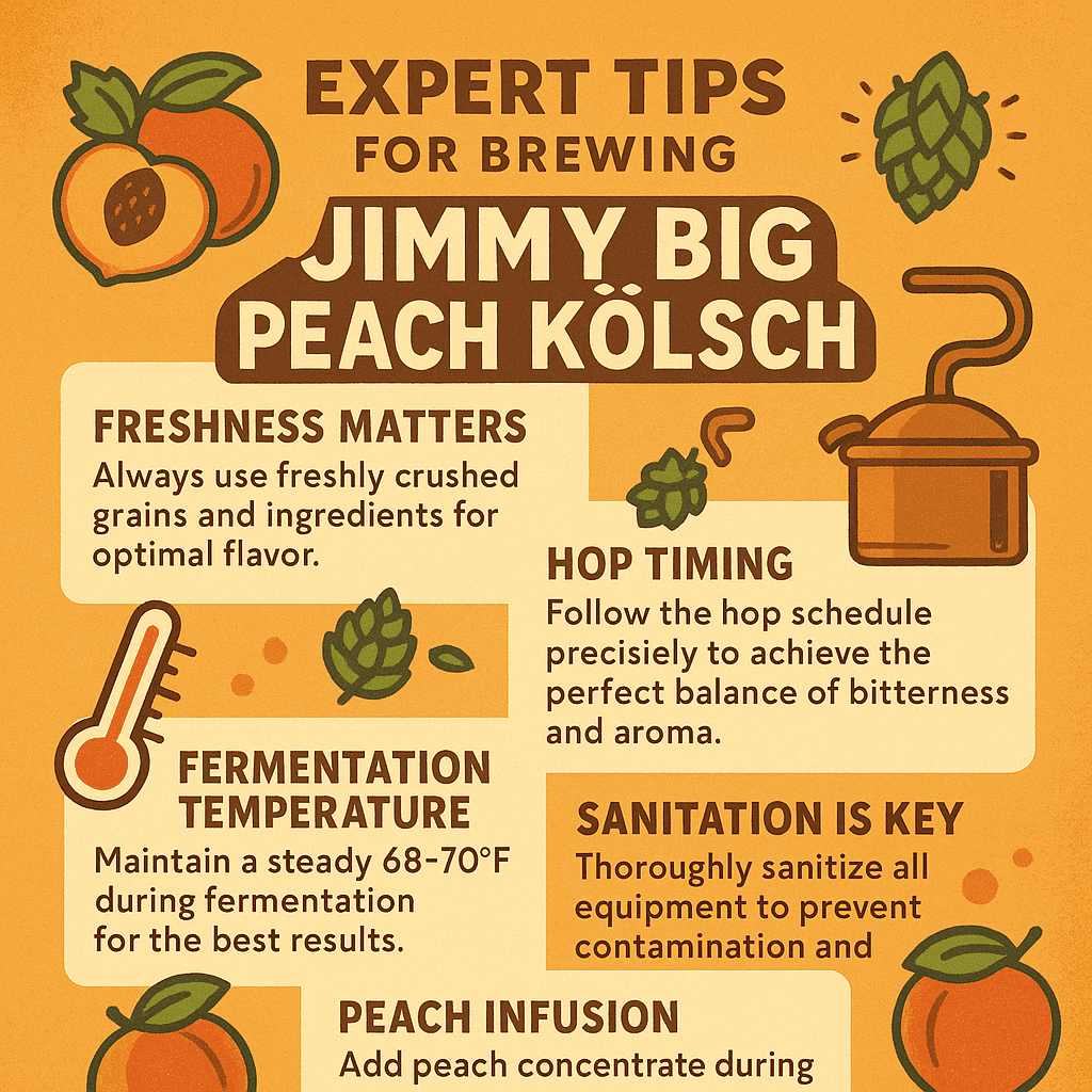 Label Peelers Jimmy Big Peach Kolsch Beer Kit - Extract