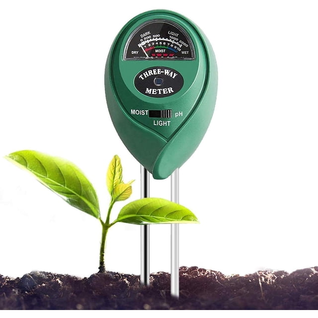 Medidor de Humedad de Plantas 3 en 1 WEIHJMXG Luz y Comprobador de pH