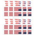 thumbnail image 1 of WREESH Independence Day Waterproof Sweat Face Tattoo Sticker Decoration Props, 1 of 1