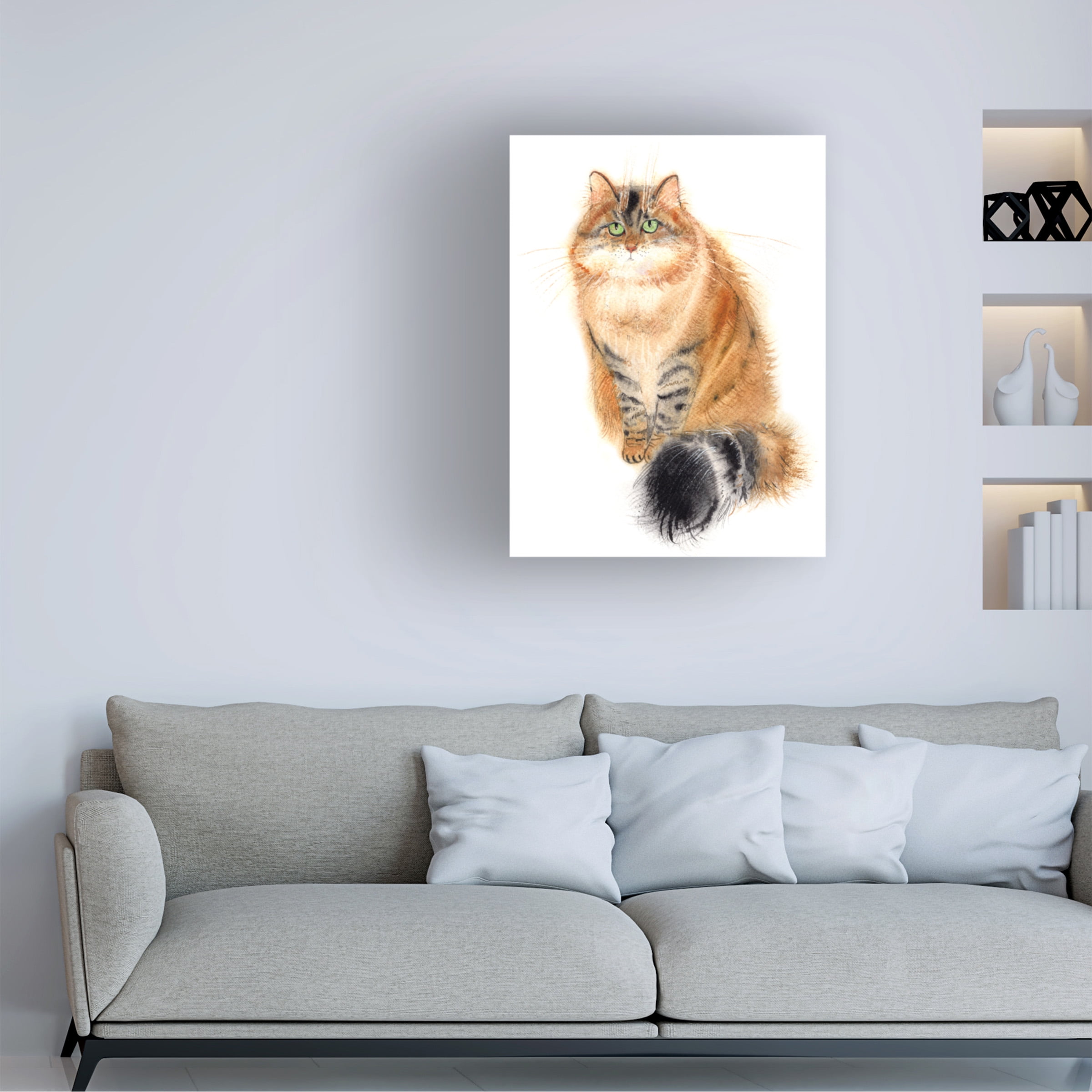 Elena Bolgova 'Siberian Cat' Canvas Art