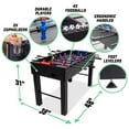 thumbnail image 4 of GoSports 48" Game Room Size Foosball Table - Oak Finish - Includes 4 Balls and 2 Cup Holders, 4 of 6