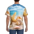 thumbnail image 2 of Rocae Beach Starfish Shell for Men's Moisture-Wicking Crew Tee - T-Shirt for Sports, Outdoor Activities, and Casual WearXX-Large, 2 of 9