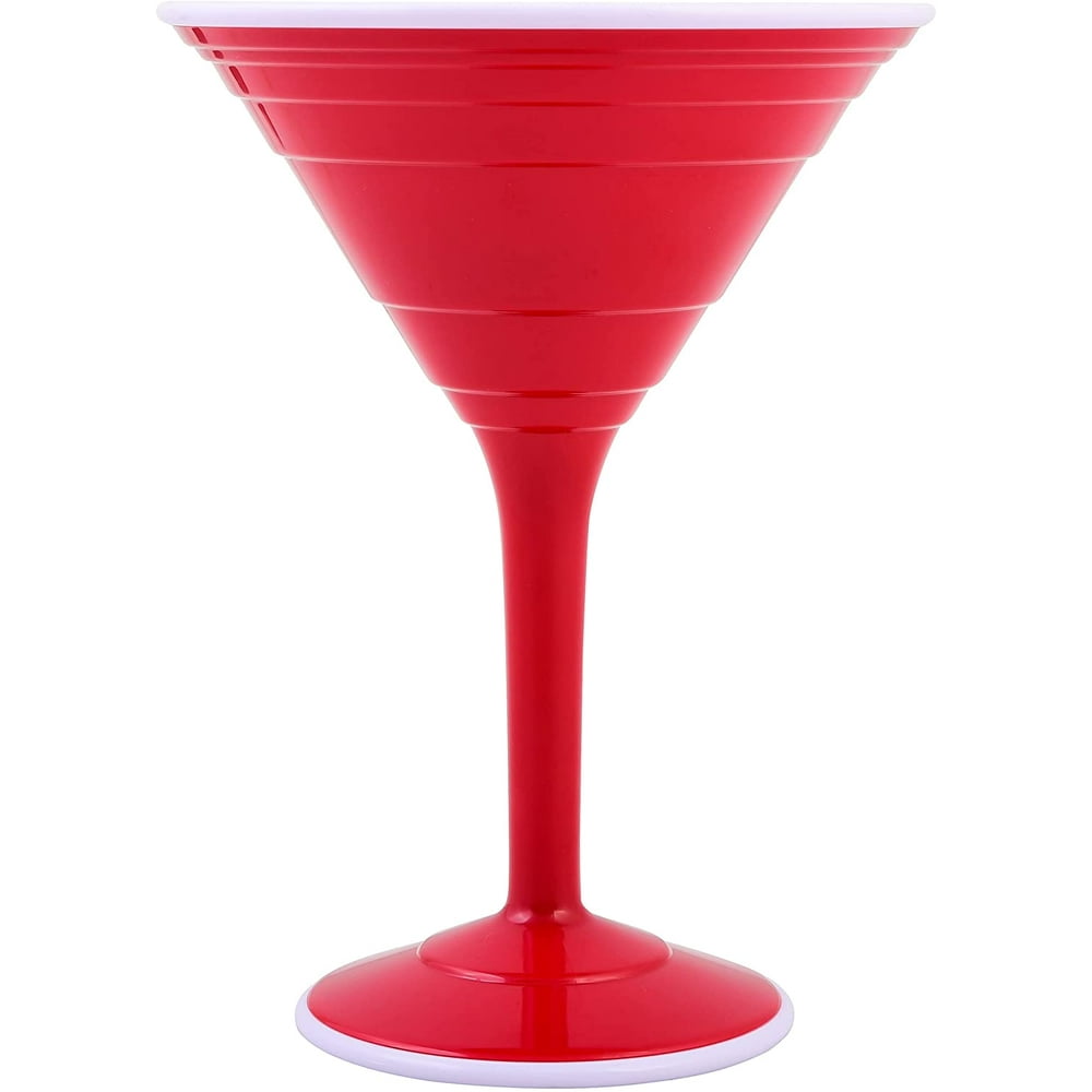 RED CUP LIVING Plastic Cocktail Glasses Plastic Martini Glasses Party
