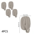 thumbnail image 3 of Adhesive Wall Hooks, No Drill Heavy Duty Sticky Hooks With Strong Hold, Damage Free Installation And Anti Slip Design, Space Saving Wall Organizer For Bathroom Kitchen Entryway Bedroom Closet, 3 of 6