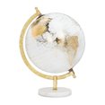 thumbnail image 1 of White And Gold On Stand Globe, 1 of 6