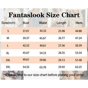 Fantaslook Women Tunic Tops Casual Henley Short Sleeve Shirts Floral Blouses Loose Summer Tops
