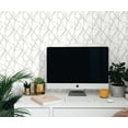 thumbnail image 2 of NextWall Harbor Grey Quartz Geo Peel and Stick Wallpaper, 2 of 9