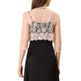 thumbnail image 3 of Allegra K Women's Crop Cardigan 3/4 Sleeve Sheer Floral Lace Shrug Tops, 3 of 6
