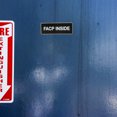 thumbnail image 3 of TEHAUX 1Pack Acrylic Emergency Fire Alarming Sign Black Rectangular for Building Owners Safety Guidance, 3 of 6