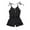Black, variant on Zanarzt Girls Jumpsuit Summer Kids Casual Girls Camisole Jumpsuit Shorts with Belt Beach Vacation Outfits Orange,3-4 Years