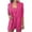 Hot Pink, variant on YYDGH Women's 2 Piece Open Front Long Sleeve Blazer Solid Color with Pockets Shorts Suit Sets Hot Pink XS