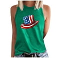 thumbnail image 2 of Wycnly Summer Saving Tank Top for Women Womens Summer Tops Basic Fit Patriotic 4th of July Tank Tops Casual Independence Day Graphics Sleeveless Tees Girls Sleeveless Shirt, 2 of 4