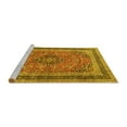 thumbnail image 2 of Ahgly Company Machine Washable Indoor Rectangle Persian Yellow Traditional Area Rugs, 6' x 9', 2 of 4