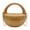Golden, variant on Women's Acrylic Metallic Evening Clutch - Gold Moon Hobo Bag with 2 Metal Chains, Handbag for Wedding/Prom