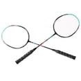 thumbnail image 3 of Badminton Racket, Shuttlecock Rackets Labor Saving Large Sweet Spot  Stability 2PCS With Carrying Bag For Outdoor Training, 3 of 8