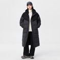 thumbnail image 4 of Nuevas parkas largas acolchadas de algodón de color a juego de invierno con capucha gruesa y larga para parejas, parkas sueltas extendidas, 4 of 5