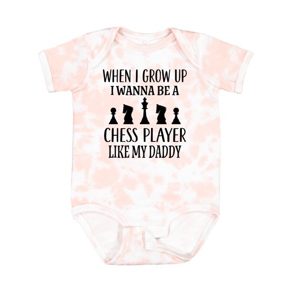 Inktastic Future Chess Player Like Daddy Boys or Girls Baby Bodysuit