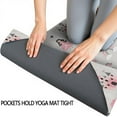 thumbnail image 3 of Unicorn Princess Castle Pattern Hot Yoga Mat Towel Non Slip for Hot Yoga - Quick-Drying Yoga Mat Cover with 4 Corner Pockets with Travel Bag - Hot Yoga Towel Non Slip 74"x26", 3 of 6