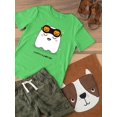 thumbnail image 3 of Halloween Sleepy Ghost T-Shirt Toddler -Image by Shutterstock,  5 Toddler, 3 of 4