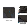 thumbnail image 3 of Little Donkey Andy Women's Breathable Running Shorts, 3 Inch Quick-Dry Workout Hiking Athletic Shorts with Air Hole & Liner Black Heather L, 3 of 7