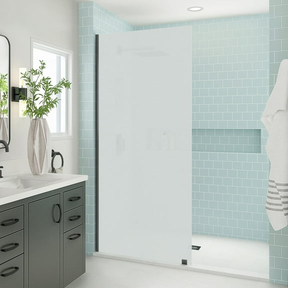 Aston SDR996FRUW-MB-3280 Elyse Xl 80" High X 32" Wide Frameless Shower Panel - Black