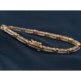 thumbnail image 2 of Silver Shop 14K Yellow Gold Finish Baguette Cut CZ Women's Trendy Bracelet For Gift, 2 of 4
