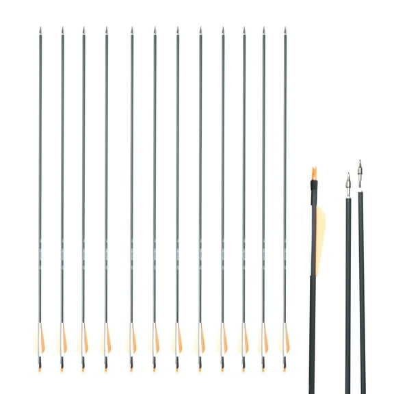 SAS Oblivion 30" Caron Arrows for Compound Bow Recurve Bow Longbow - 12/Pack