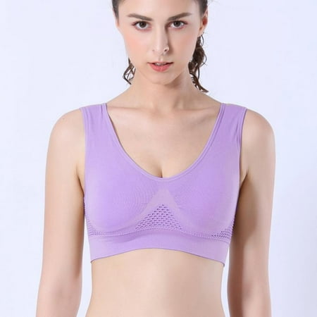 

Women Plus Size Sport Bra Breathable Venting Beauty Back Shockproof Yoga Running Sports Bra Vest Top 2XL