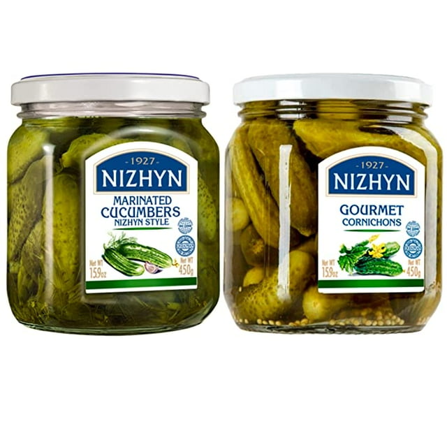 Nezhin Delicious Canned Cucumbers Nezhin Style and Gourmet Cornichon
