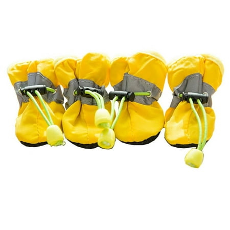 Dog Shoes for Large Medium Small Dog - Boots & Paw Protectors Warmer for Outdoor Walking  Indoor Hardfloors Anti-Slip Sole