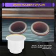 thumbnail image 5 of 3Pcs Recessed Drop in Plastic Cup Drink Can Holder with Drain for Boat Car Marine Rv (White), 5 of 5