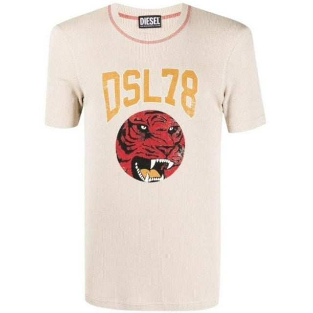 Diesel Adult DSL78 Logo Ribbed T-Shirt