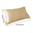 thumbnail image 2 of asddcavvf Solid Color Silk Pillowcase Silk No Zipper Envelope Pillow Pillow Cover Zipper Pillowcase Size, 2 of 6